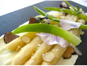 fried white asparagus